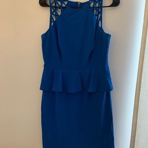 Blue Peplum Dress